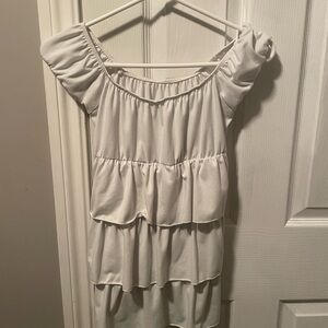 Chic Off-Shoulder Tiered Blouse